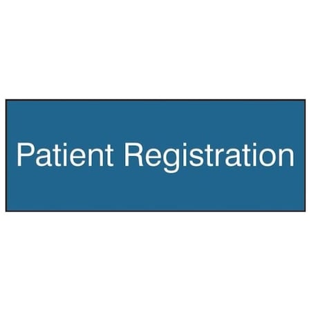 Accuform 8 in W x 3 in H, Engraved Plastic PSG910BU